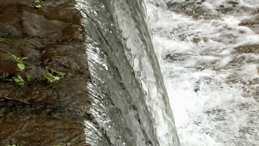 A small waterfall.