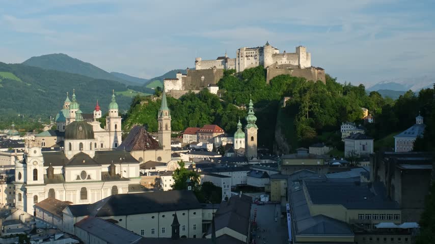 Aerial view of Salzburg