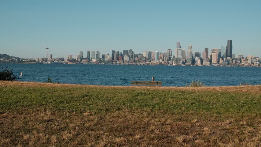 seattle waterfront alki beach summer lake