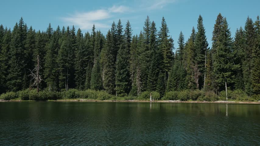 washington nature lake camping forest sky