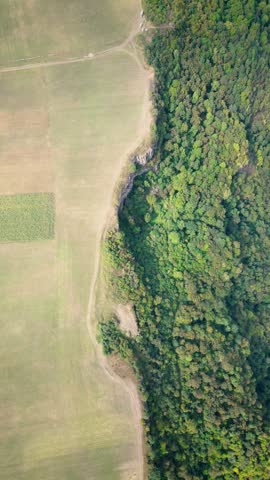 aerial view of the mountain valley