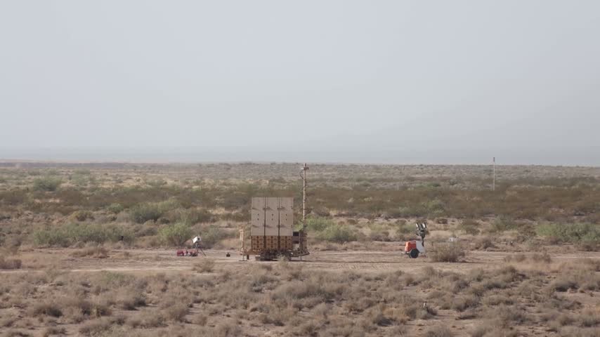 Showing off the Iron Dome missile
