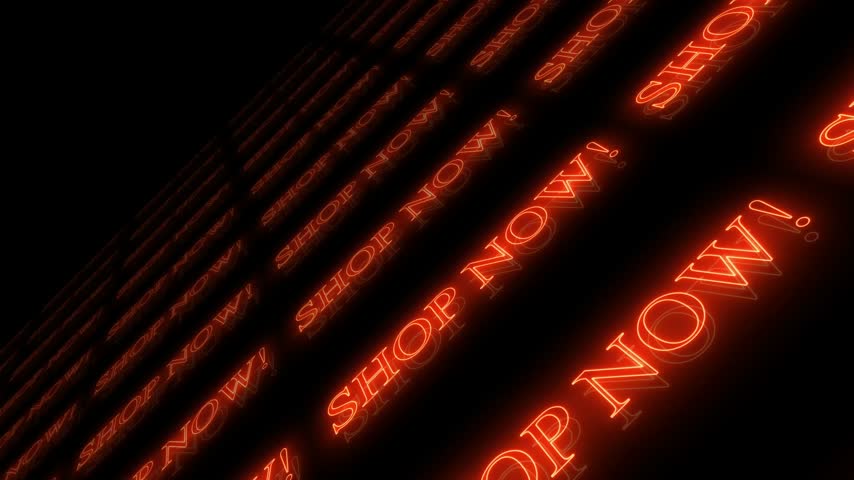 Glowing Orange 3D Sale Typography Animation on Dark Background