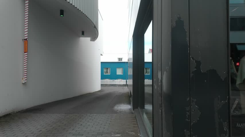 An alleyway in Reykjavík, Iceland.