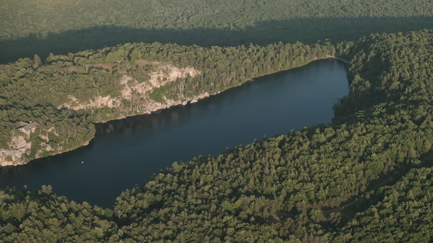 Aerial view of Minnewaska State Park on a summer day
