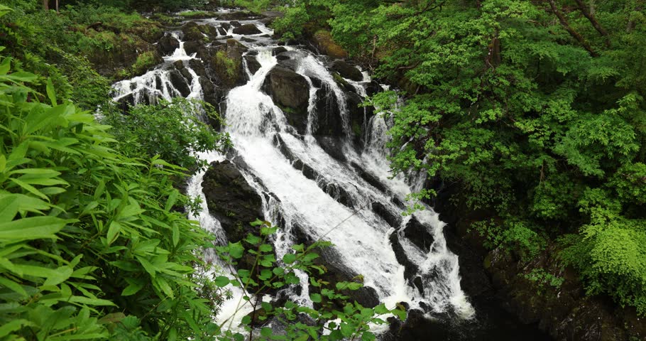 Swallow Falls near Betws-y-coed, Snowdonia (Eryri) National Park, Wales