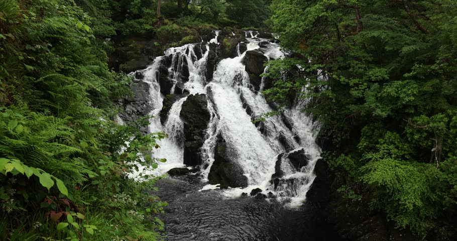 Swallow Falls near Betws-y-coed, Snowdonia (Eryri) National Park, Wales