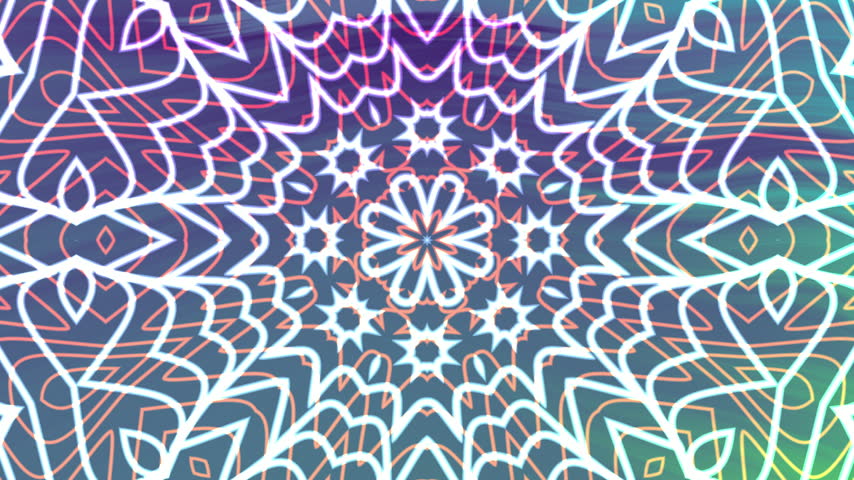 Geometric radial white line art mandala overlay. Symmetrical kaleidoscopic abstract design for backgrounds, patterns, textiles, and decorations.