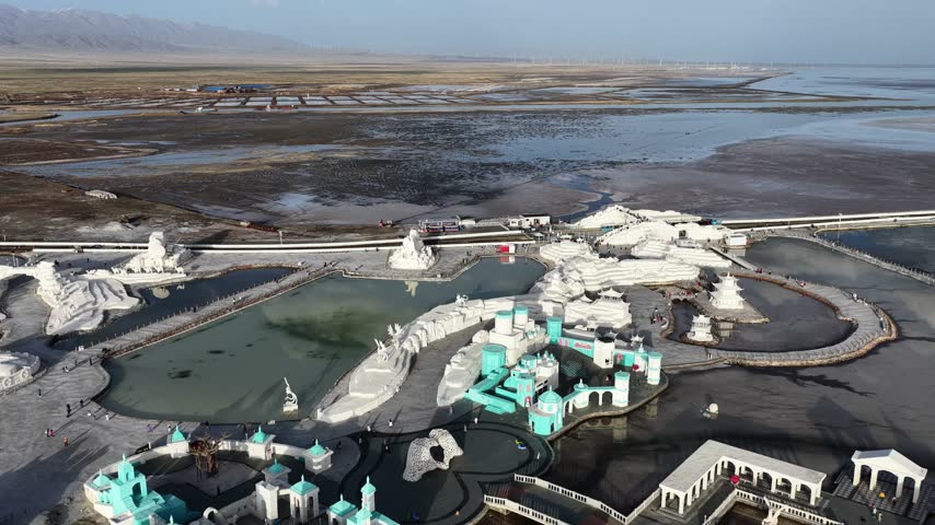 Salt Sculpture Park and Emerald Pools at Chaka Salt Lake