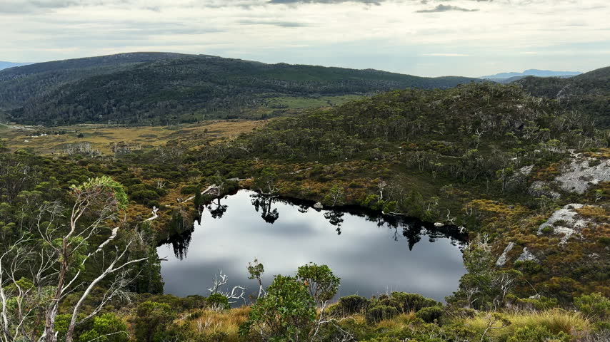 Picturesque nature Cradle mountain Tasmania Australia