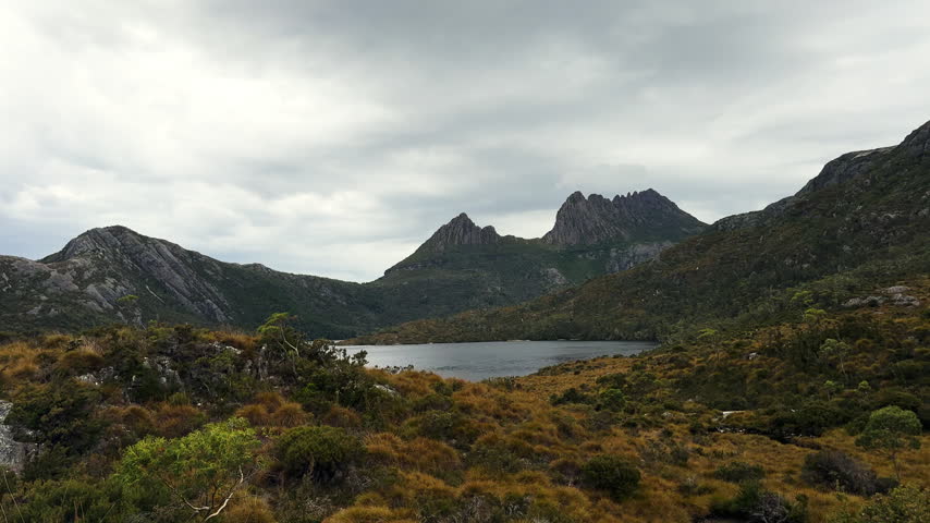 Picturesque nature Cradle mountain Tasmania Australia