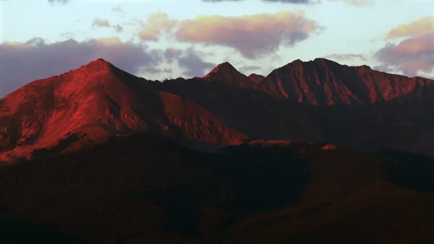 Summer sunset Rocky Mountains Mount Columbia Collegiate Peaks Wilderness landscape aerial drone Almont Colorado landscape Gunnison National Forest Sawatch Range Taylor Park Res Campground static