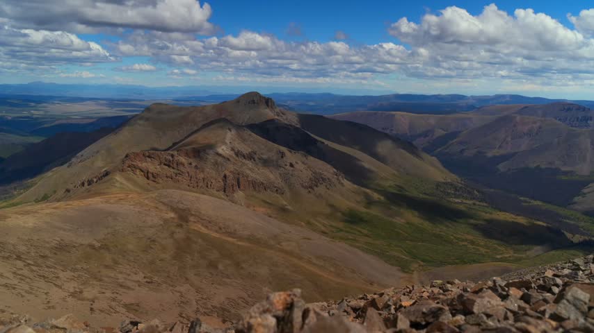 San Juan Rocky Mountains Range Time Lapse Baldy Alto San Luis Peak 14er clouds blue sky sunnynature landscape South Ridge La Garita Wilderness Colorado Spring Creek Basin Gunnison National Forest