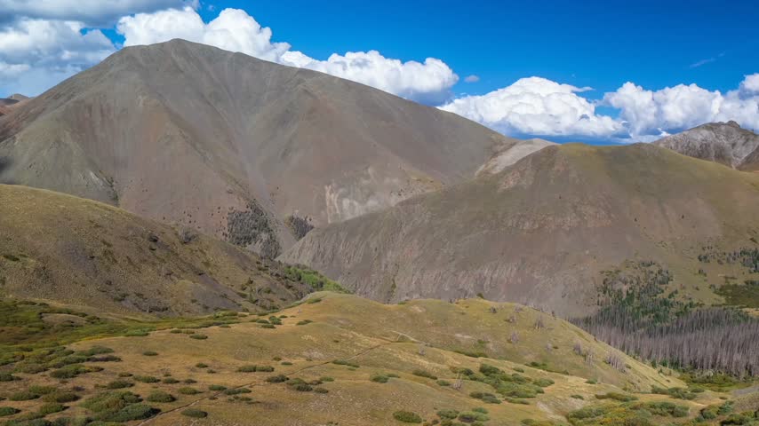 San Luis Peak 14er Time Lapse prominent peak landmark South Ridge trail San Juan Rocky Mountains Range La Garita Wilderness Colorado Spring Creek Basin Bondholder Meadow Gunnison National Forest