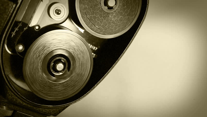 vintage movie camera film transport mechanism Stock Footage Video (100% ...