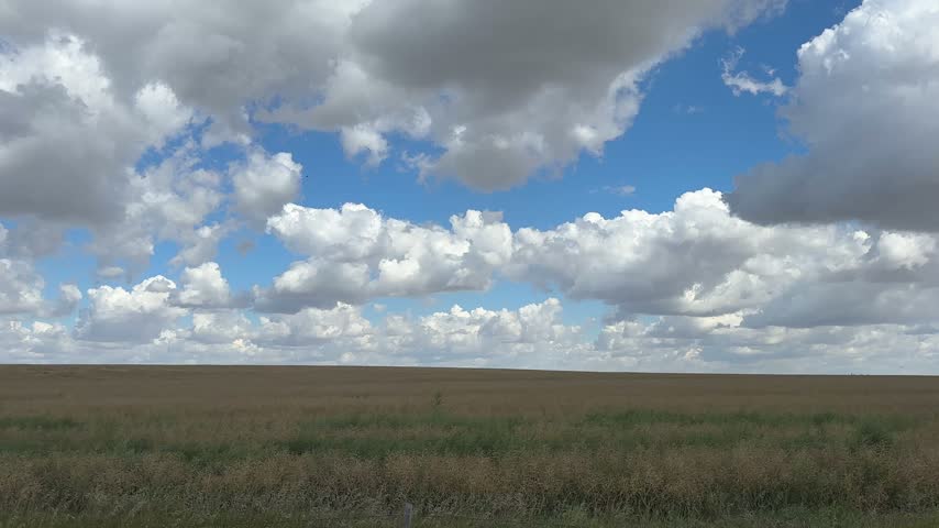 Scenic Alberta Farmland and Open Prairie Countryside Near Hussar Alberta Canada