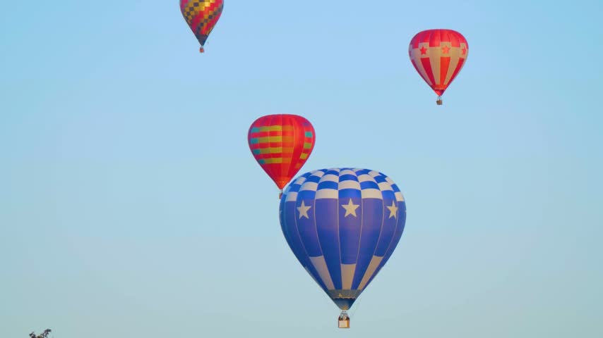 Hot air balloons in the sky