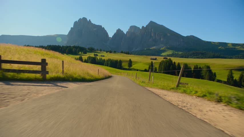 Mountain Pass Highway with Panoramic Valley Views