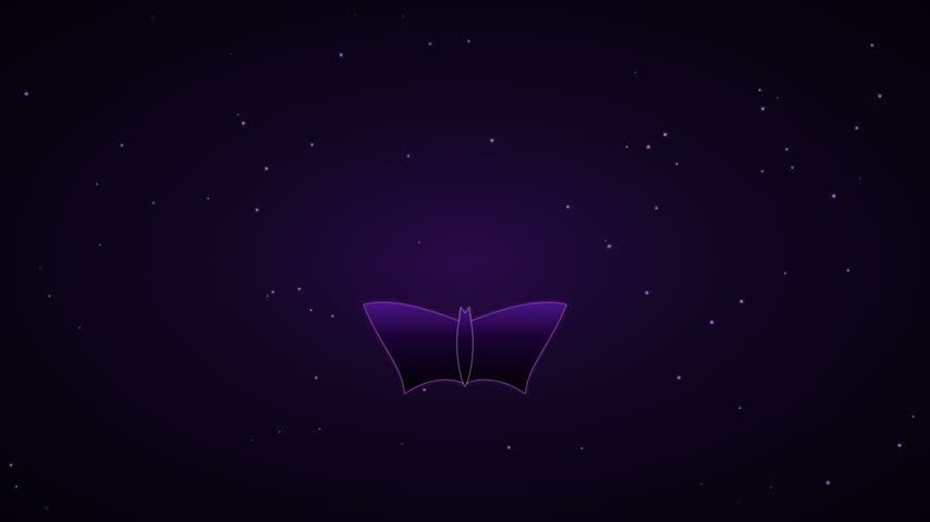 A flat vector illustration depicts three dark blue bats fluttering dynamically across a large, vibrant yellow full moon. Designed with clean black outlines and a modern cartoon aesthetic, this graphics asset creates a playful yet spooky nighttime scene ideal for Halloween seasonal designs, party invitations, and thematic marketing materials.
