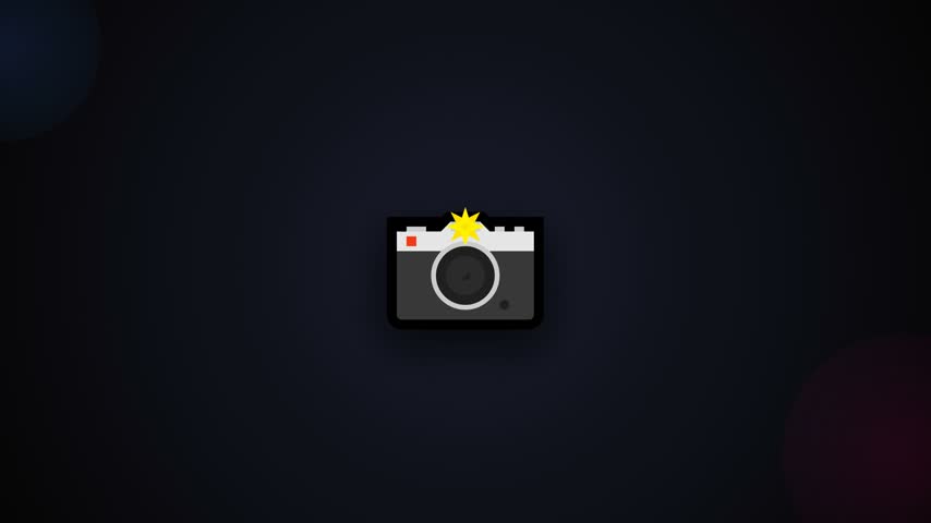 DSLR camera technology illustration video