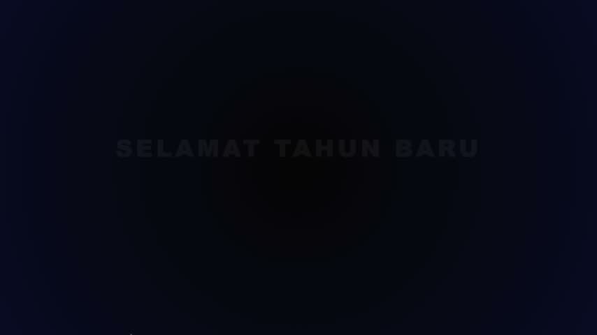 vector video of New Year greetings, taken from the front position