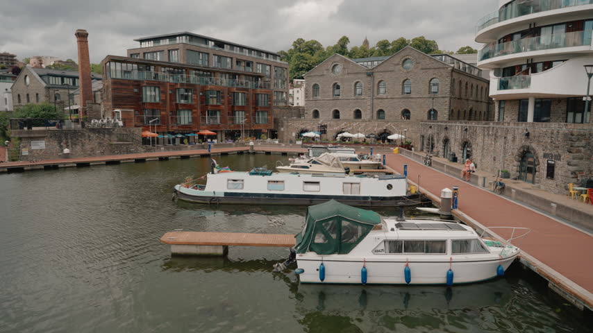 Bristol Harbour waterfront in Bristol, England, UK - 4 September 2026.