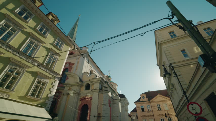 Baroque Church of St Thomas on Josefska Street in Prague