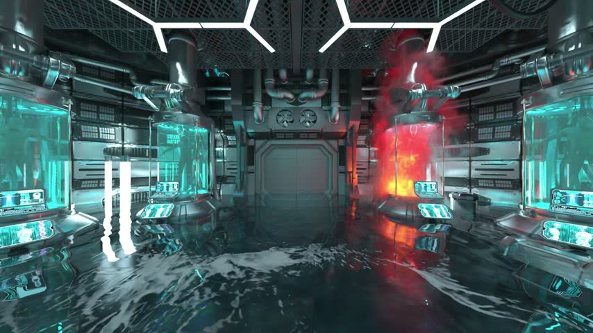 3D rendering of the spacecraft inside