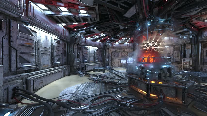 3D rendering of the spacecraft inside