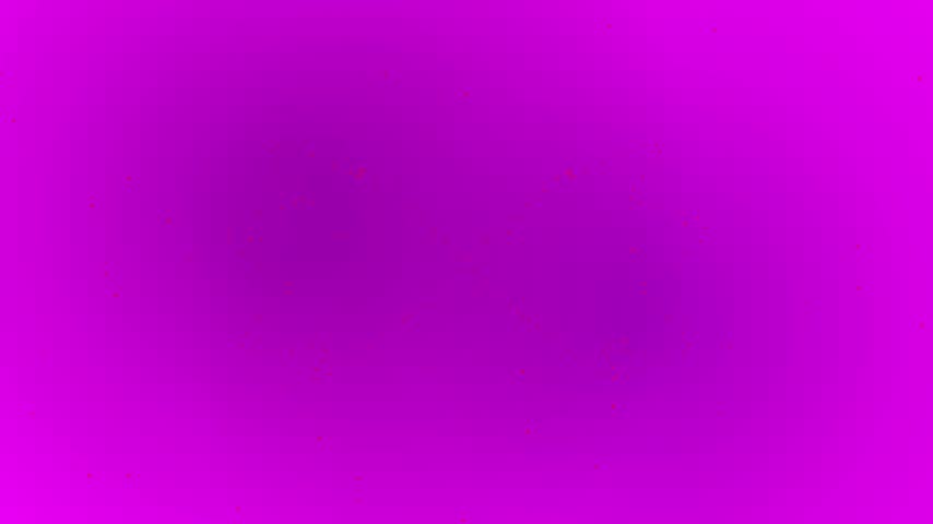 A digital art representation of an infinity loop created with small red dots against a solid purple gradient background.