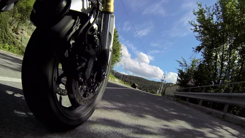 Motorcycle Front Wheel view