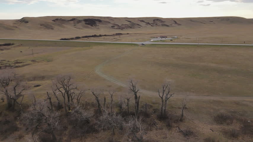 Remote gas station in rural country
