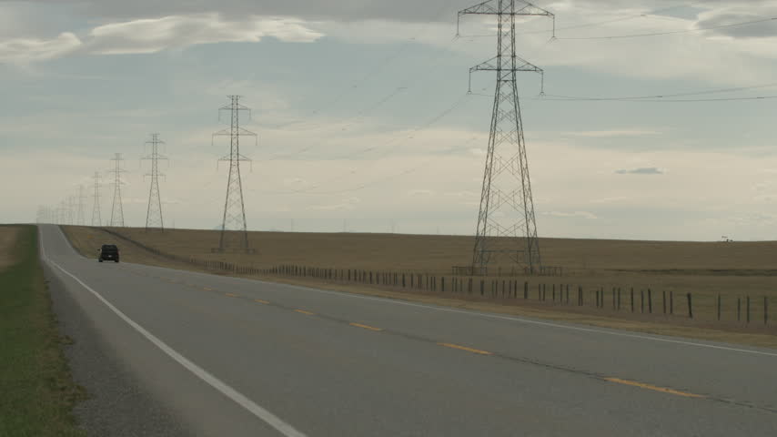 Southern Alberta prairie landscape mountains