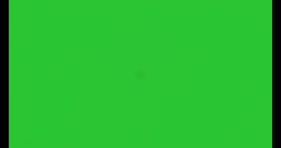 A 2D cartoon-style human eyeball isolated on a bright green background for chroma key compositing. The eye features a deep blue iris, a black pupil with a white light reflection, and several branching red veins across the white sclera. This stylized graphic is ideal for motion graphics, spooky animations, and medical or comedic video overlays.