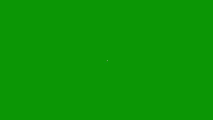 Spots apple on it an logo dots clock isolated on green screen background