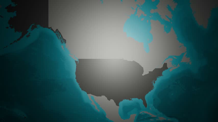 Utah state 3D animated map highlighting Salt Lake City capital lights, Wasatch Front highway networks, and red rock regional border elevation on a dark backdrop. Designed for travel guides, news broadcasts, and outdoor media.