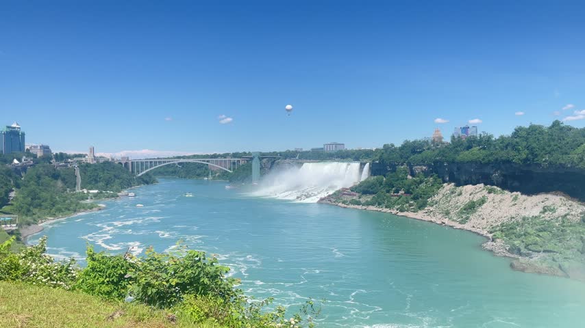 Outstanding view of the amazing Niagara Falls between Canada and The United States of America. What a beauty!