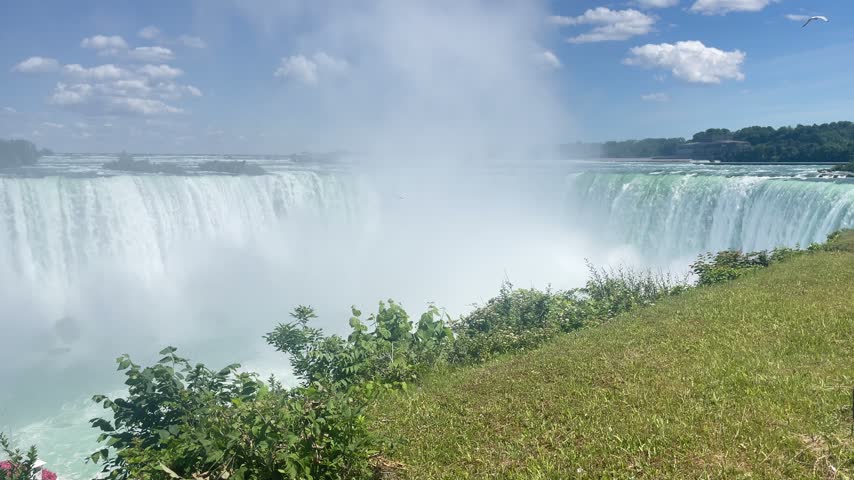 Wonderful shot of Niagara Falls from the Canadian side looking to The States side. 