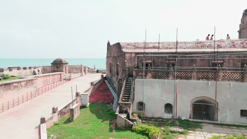 Historic Fort Dansborg in Tharangambadi, Tamil Nadu, India