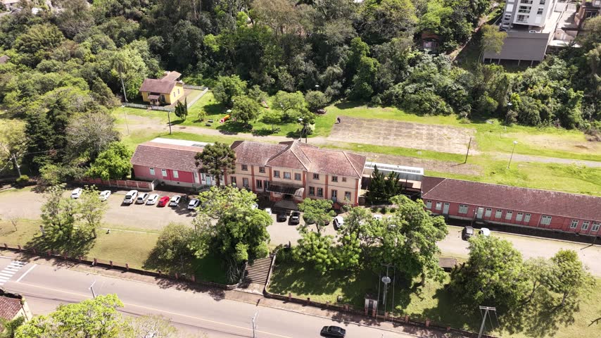 Old train station in a Brazilian city