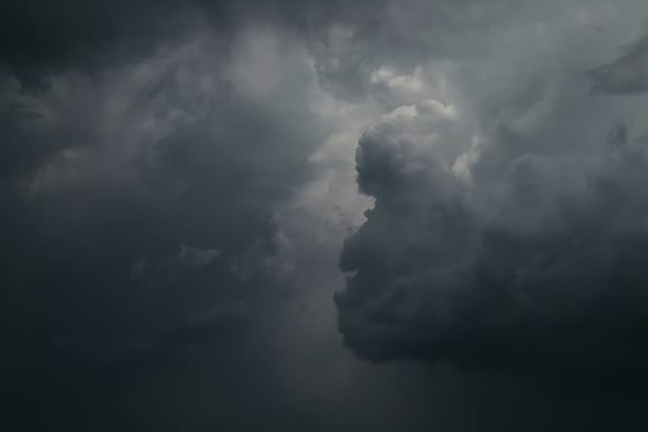 Dark Storm Clouds Over Sky