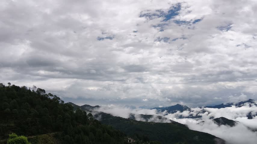 the natural view of the hill