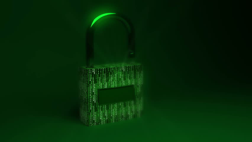 Secure Lock with Data Particles concept