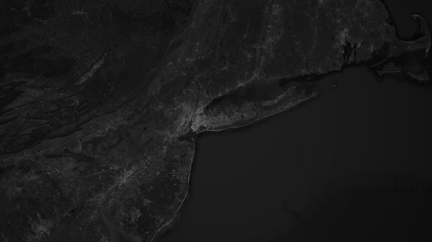Flight Route Animation From New York to Washington DC on USA Map