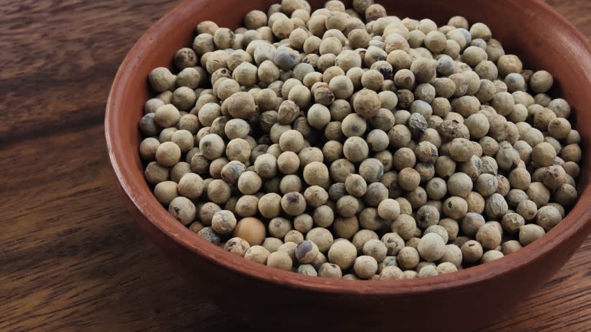 	
Peppercorns in a ceramic  Bowl	
