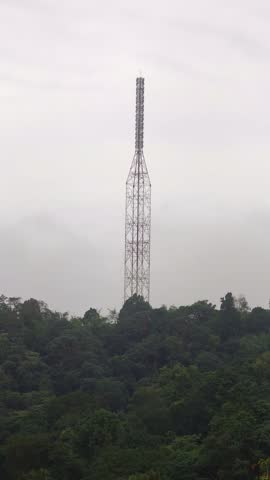 Telecommunication Tower on Elevated Ground