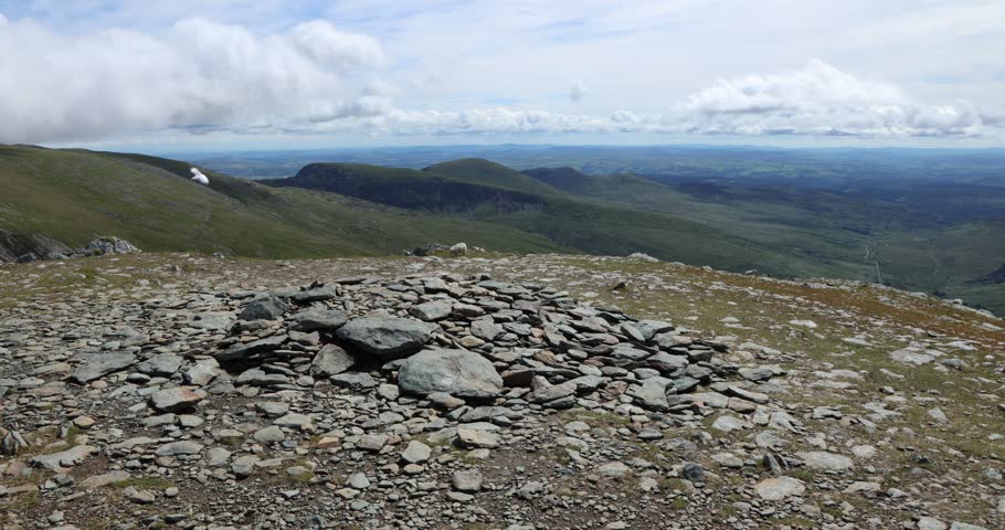 The Summit of Pen Yr OIe Wen, Snowdonia National Park, Wales, UK