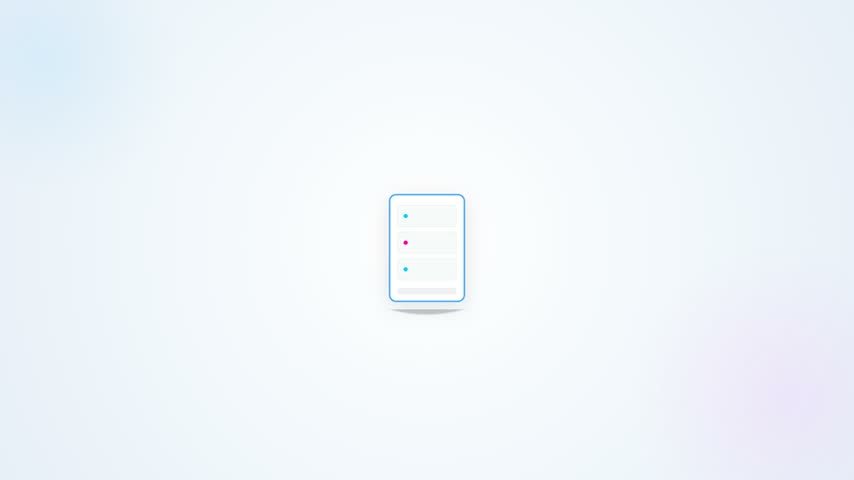 Digital Data Transfer Network Animation On White Background