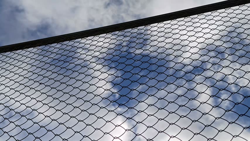 chain link fence, suitable for use in various settings.