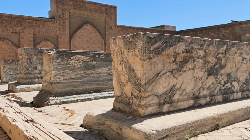 The islamic tombs at Chor Bakr necropolis (the City of the death) near Buchara
